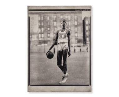 Vintage Athletes Concrete Print - Basketball